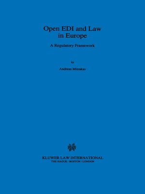 cover image of Open EDI and Law in Europe